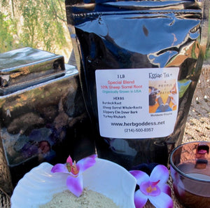 Essiac Tea Special Blend 4 Herbs 10% Sheep Sorrel Root-1 Pound